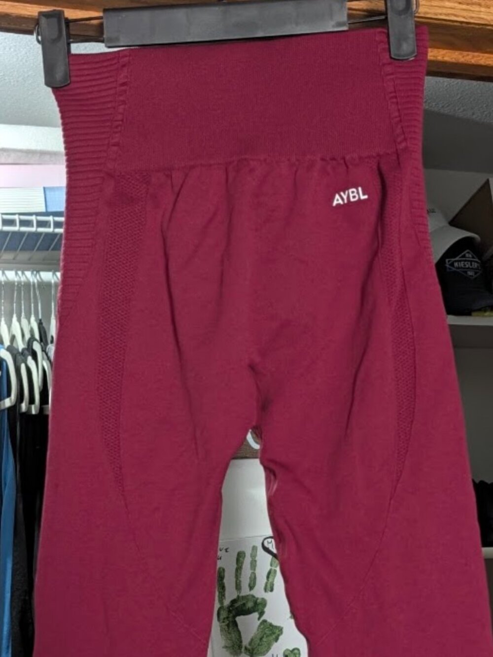 AYBL Maroon Seamless Contour High-Waisted Leggings Size Medium